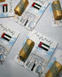 UAE Flag Brooch with Chocolate and Sticker – بروش علم الإمارات مع شوكولاتة وستيكر لتوزيعات يوم العلم واليوم الوطني (عيد الاتحاد)