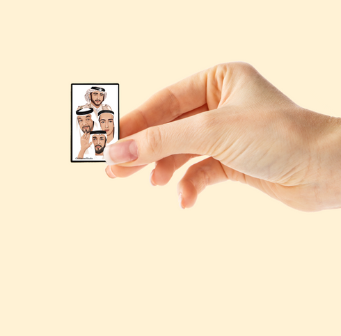 oh, Wanted Studio Brooch - Sheikh Khalifa bin Zayed Al Nahyan 02, Metal