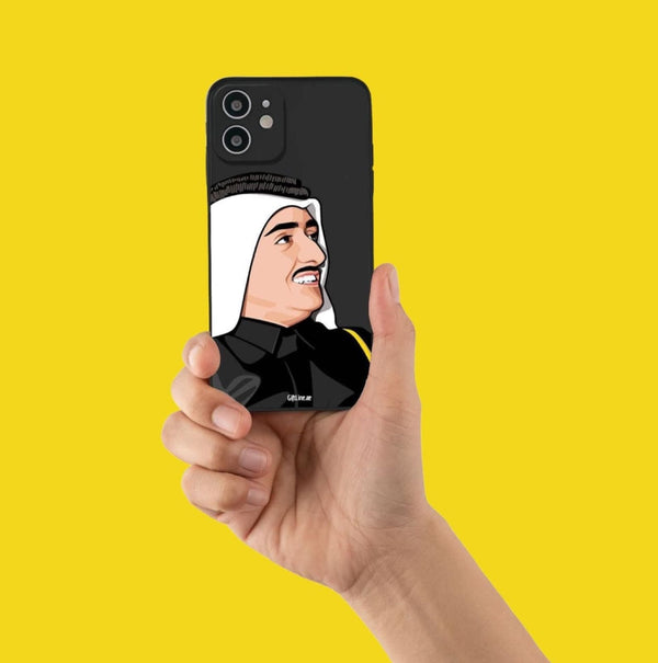 oh, Wanted Studio iPhone Case - Soft TPU Cases with Fiber inside, with Side Printing, Sheikh Maktoum Design