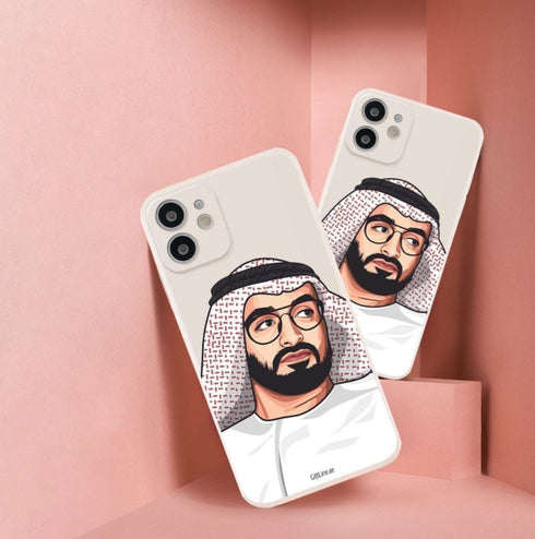 oh, Wanted Studio iPhone Case - Soft TPU Cases with Fiber inside, with Side Printing, Young Sheikh MBZ Design