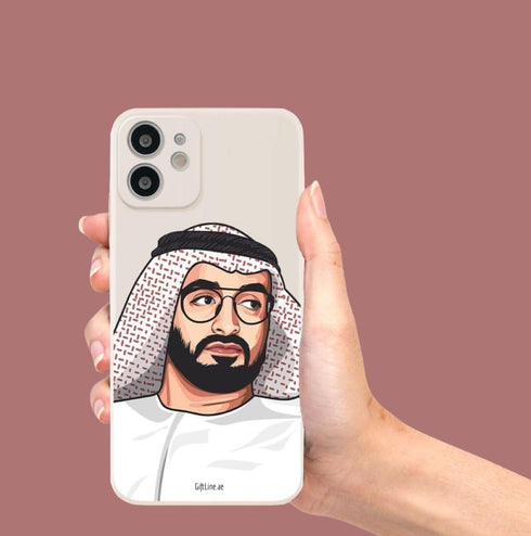 oh, Wanted Studio iPhone Case - Soft TPU Cases with Fiber inside, with Side Printing, Young Sheikh MBZ Design