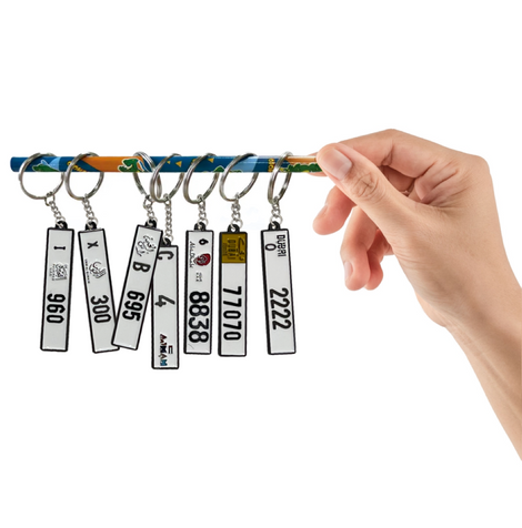 oh, Wanted Studio 3D Car Plate Keychain - Customized, Metal