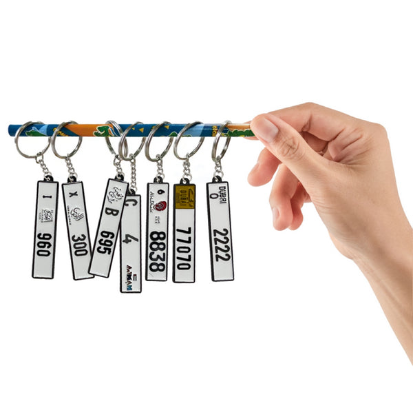 oh, Wanted Studio 3D Car Plate Keychain - Customized, Metal